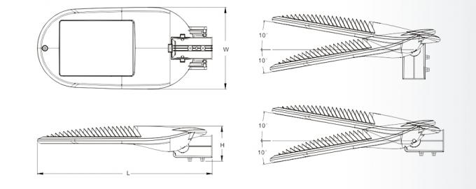 Energie - van de Verlichtingsinrichtingen 50w van de besparingsweg de structuur achter uitstralende rib 1