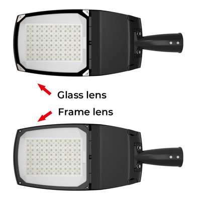 50w 100w buiten led-straatverlichting glazen frame optiek voor alle wegen