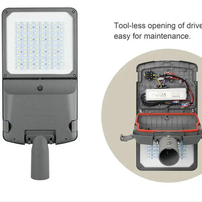 Zwarte IP65-gekozen LED-straatverlichting voor buiten met een efficiëntie van 130-190lm/W