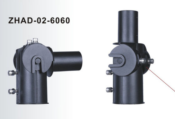 Spuitgietaluminium 60mm LED Straatlantaarn Adapterbeugel Verstelbare Lamparm